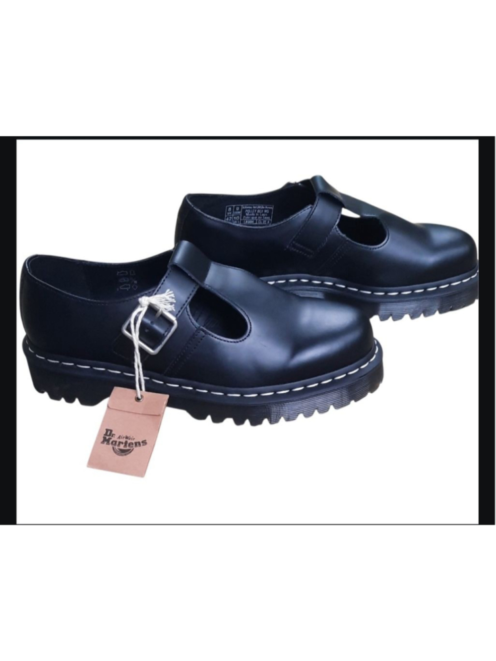 Dr Martens 8065 Mary Jane Platform - Black LEATHER - 30692001 Womens size 10